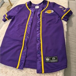 NBA Lakers Purple and Yellow Jersey